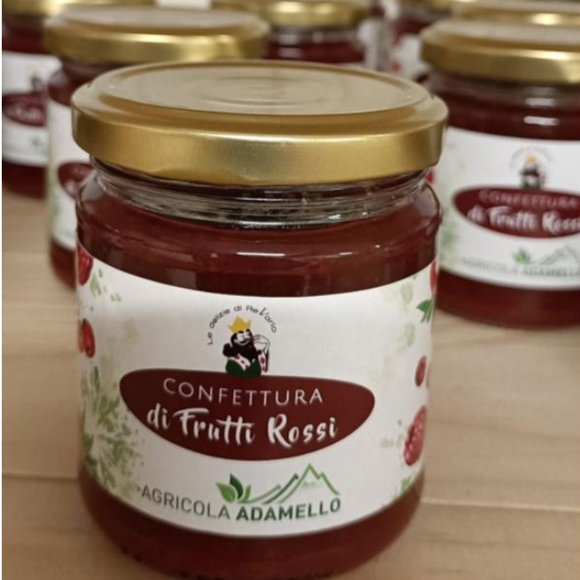 Confettura di mirtilli 200gr (70% di frutta)